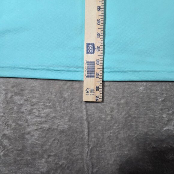 PGA TOUR Airflux 2XLT Aqua Blue Polo Shirt Mens Tall Performance Golf Shirt - Picture 4 of 10